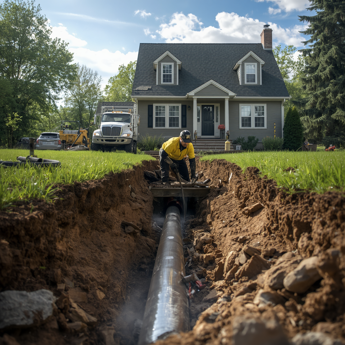 Sewer line replacement services in Lake Forest