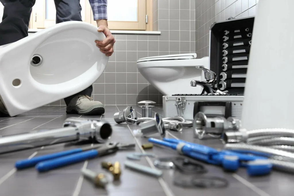 Emergency bathroom plumbing repair Orange County CA